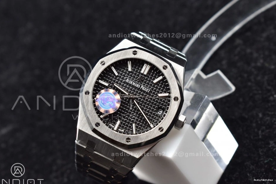 SS SS APSF DailyWear Bracelet Royal 15500 41mm 1:1 Dial Black on Super Oak Clone Textured Best A4302 Edition 443 0920